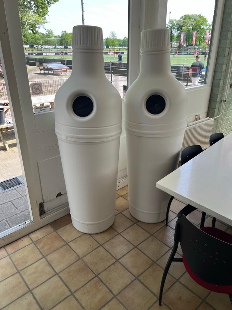 Professionele kunststof inzamelbakken / PET flessenbakken, 40 liter of meer, Ophalen, Zo goed als nieuw, Kunststof