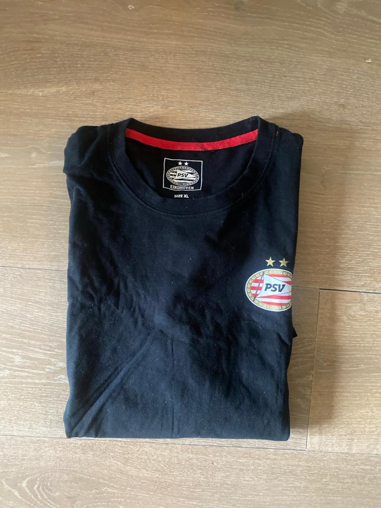 PSV Eindhoven T-shirt - Maat XL - Zwart, Ophalen of Verzenden, Gedragen, Maat 56/58 (XL), Zwart