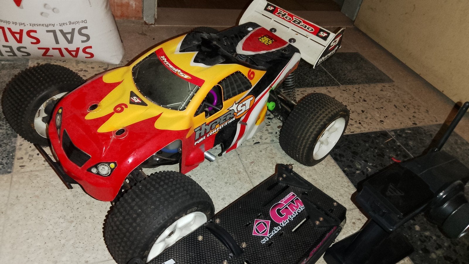 Hobao Hyper ST 1/8 Truggy, Ophalen, Gebruikt, Auto offroad, Nitro