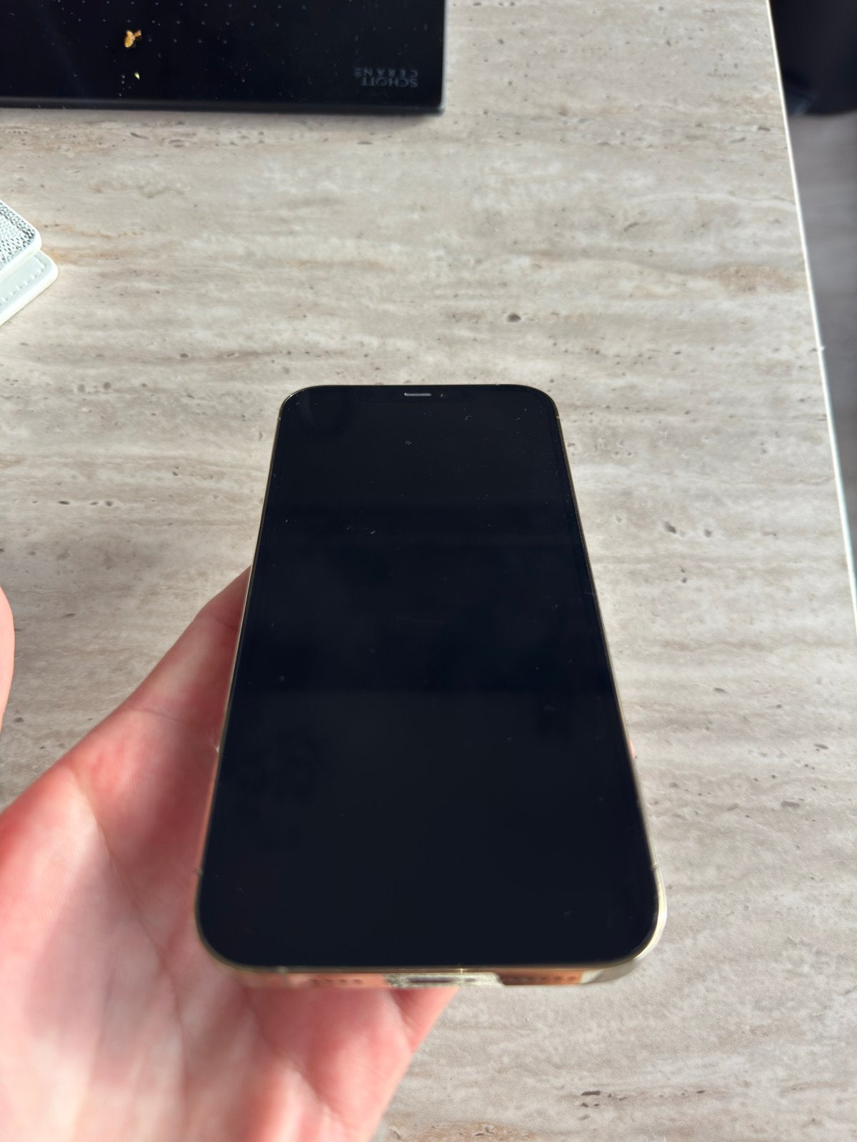 iPhone 12 Pro Max - Achterkant beschadigd, Telecommunicatie, 128 GB, Blauw, Zonder simlock, Niet werkend