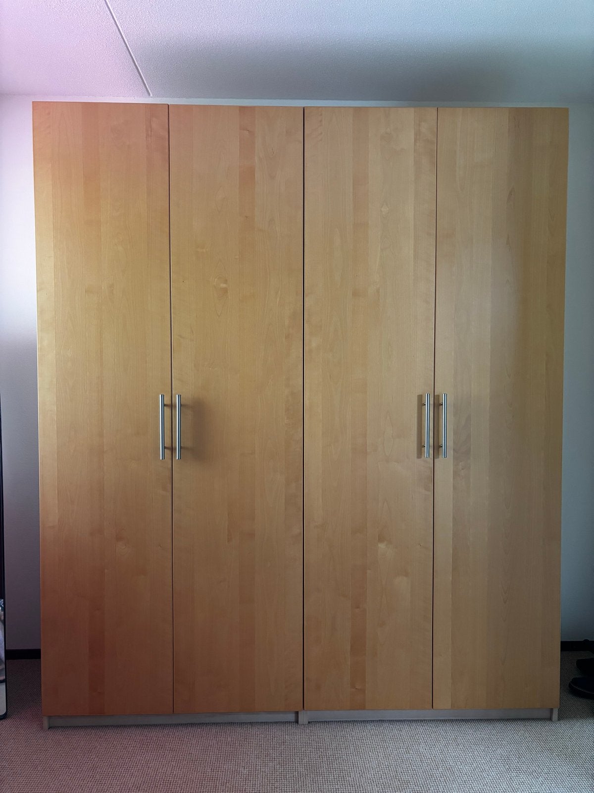 IKEA PAX kasten in gelazuurd eikeneffect (2x2)), Ophalen, 200 cm of meer, 50 tot 100 cm, Zo goed als nieuw