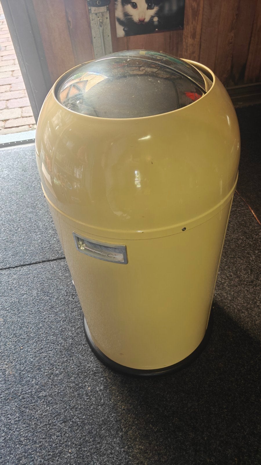 Wesco Kickmaster Pedaalemmer - Geel - 33 Liter, Ophalen, Met pedaal, Zo goed als nieuw, 30 tot 40 liter