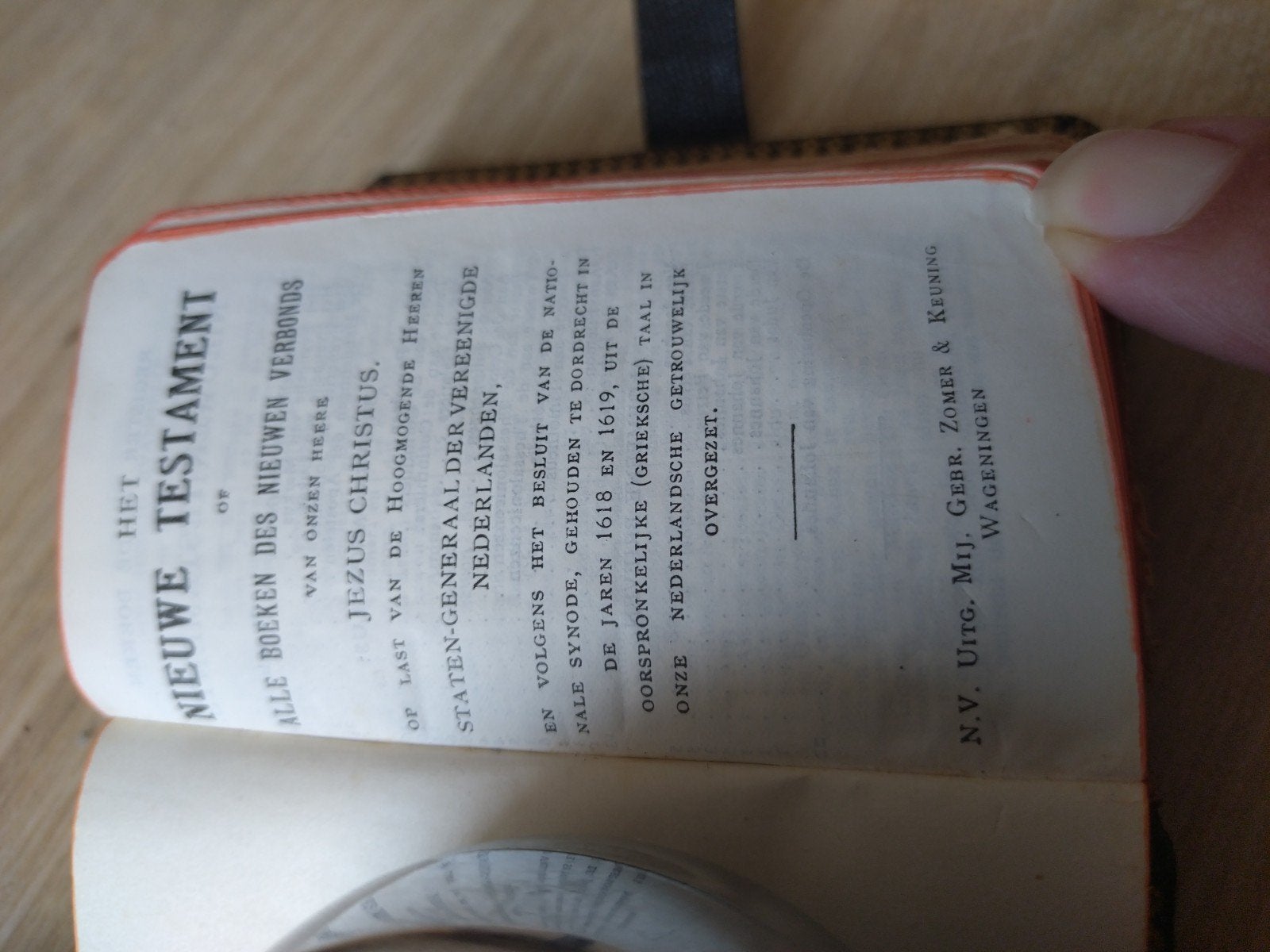Zakbijbel Nieuw Testament - Zomer & Keuning Wageningen, Ophalen of Verzenden, N.V. Uitg. Mij. Gebr. Zomer & Keuning