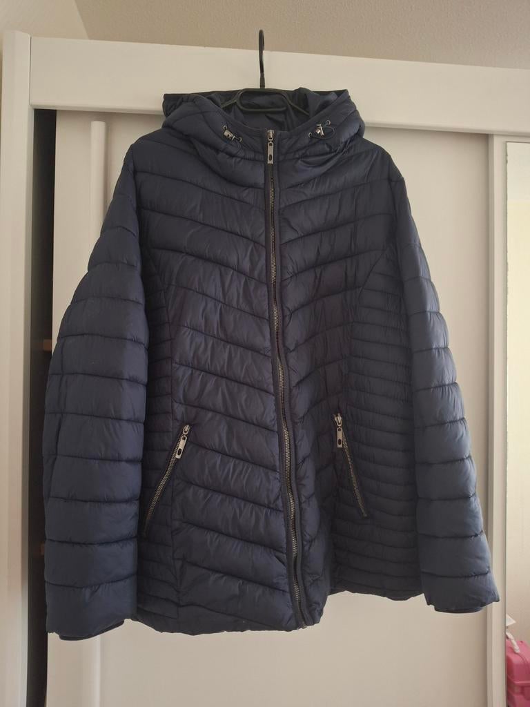 MS Mode licht gewatteerde jas blauw maat 54, Blauw, Maat 46/48 (XL) of groter, Ophalen of Verzenden, Zo goed als nieuw