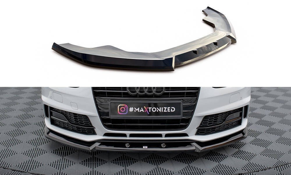 Voorlip sideskirt diffuser spoiler Audi A4 Competition 11-15, Auto diversen, Ophalen of Verzenden