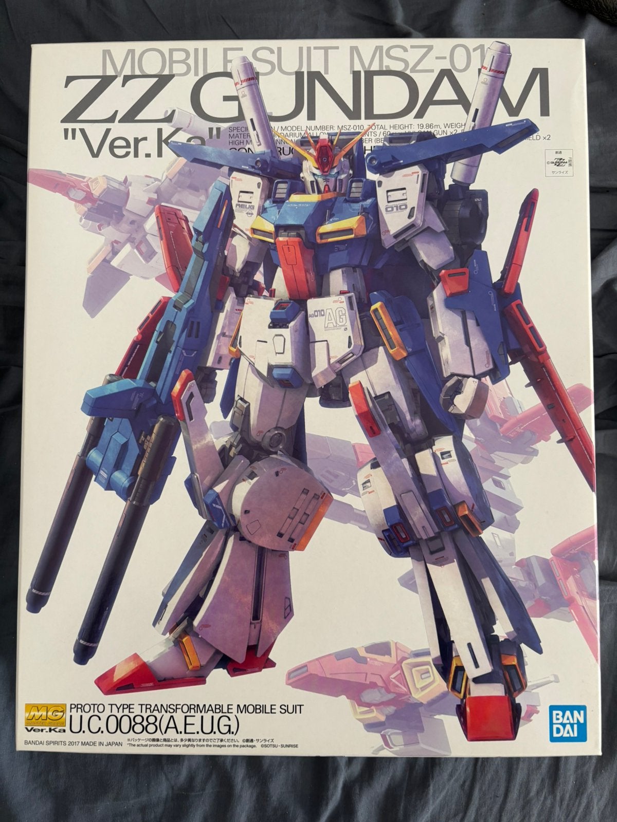 MG ZZ gundam ver.ka, Ophalen of Verzenden, Zo goed als nieuw, Groter dan 1:32