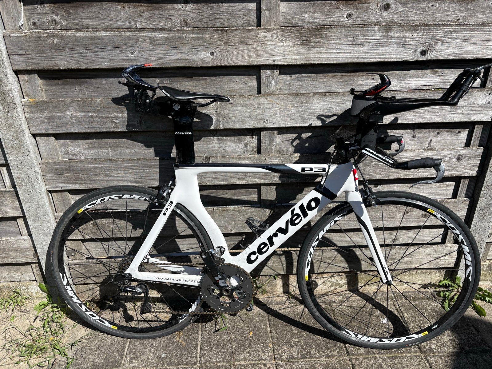 Cervelo P3 triathlon fiets maat 54 (ik ben zelf 179), 28 inch, Gebruikt, Carbon, Meer dan 20 versnellingen