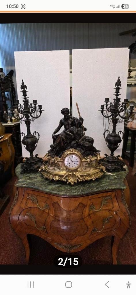 Super groot bronzen klokkenstel, Antiek en Kunst, Ophalen