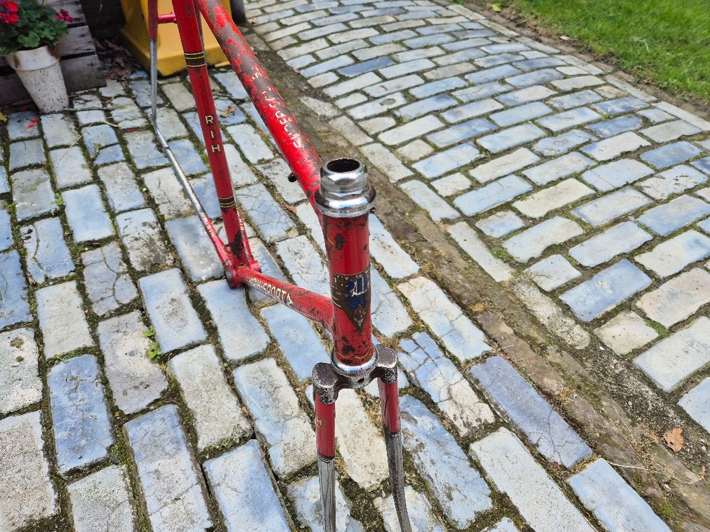 Rih race frame 1963 incl Campagnolo balhoofdstel, Ophalen of Verzenden, Frame