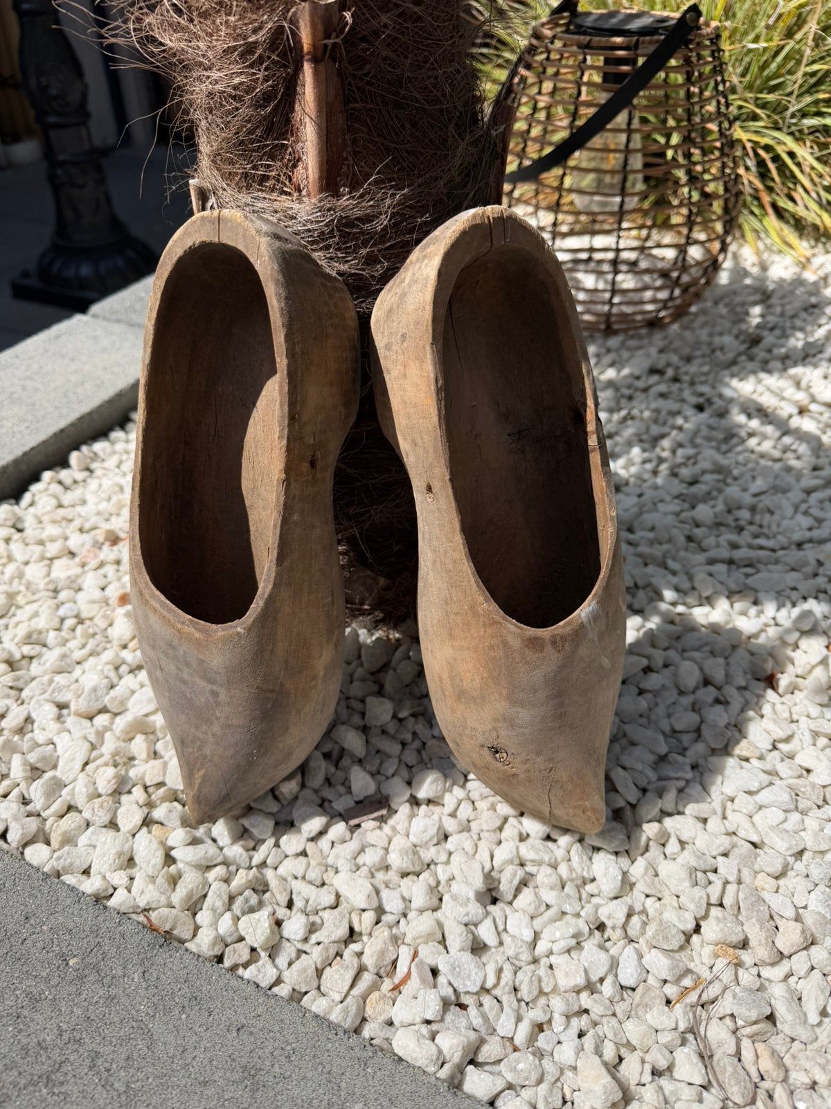 Leuke oude decoratie klompjes voor in je tuin of huis, Ophalen of Verzenden, Gebruikt