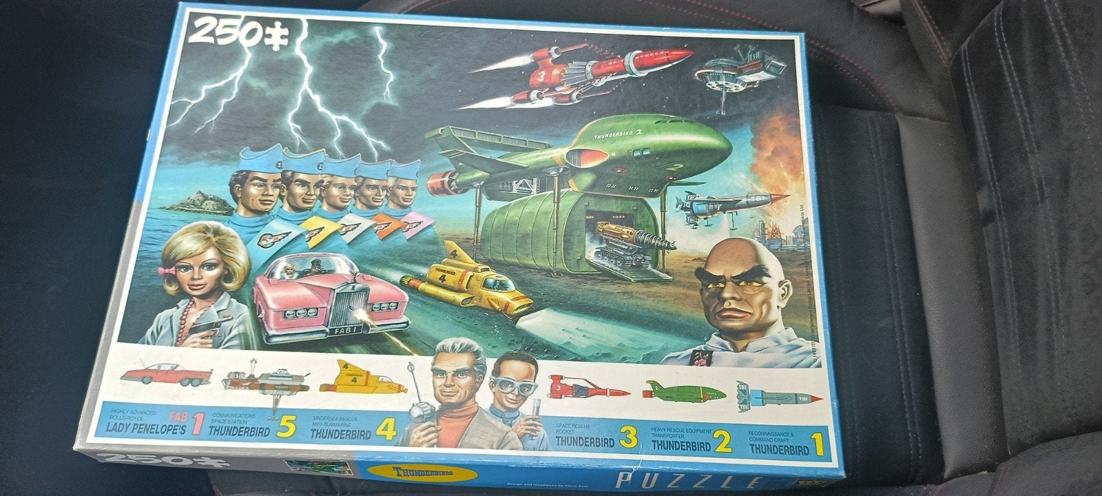 Vintage Thunderbirds Legpuzzel 250 Stukjes, Ophalen of Verzenden, Minder dan 500 stukjes, Gebruikt, Legpuzzel