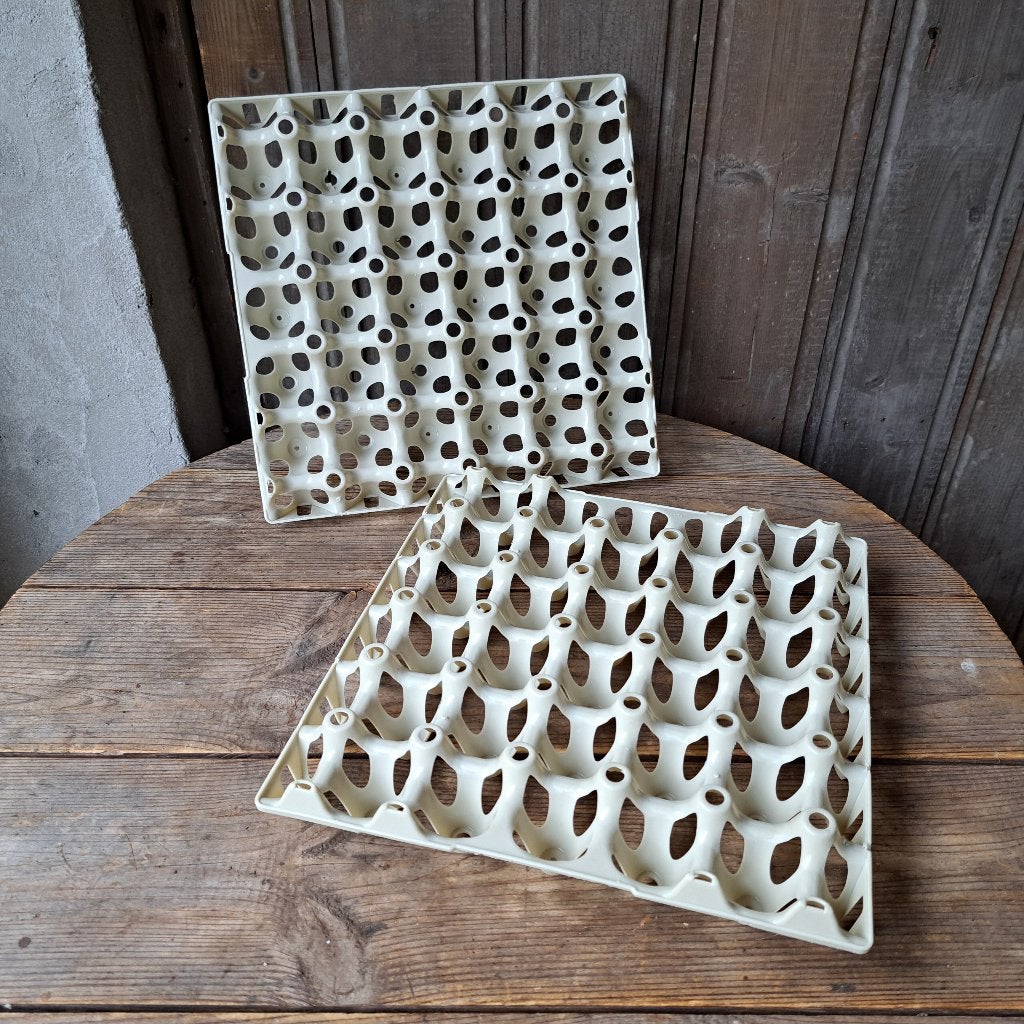 1x Vintage eierrek eiertray eierhouder 30 eieren *Etage3*, Gebruikt, ., Ophalen of Verzenden, .