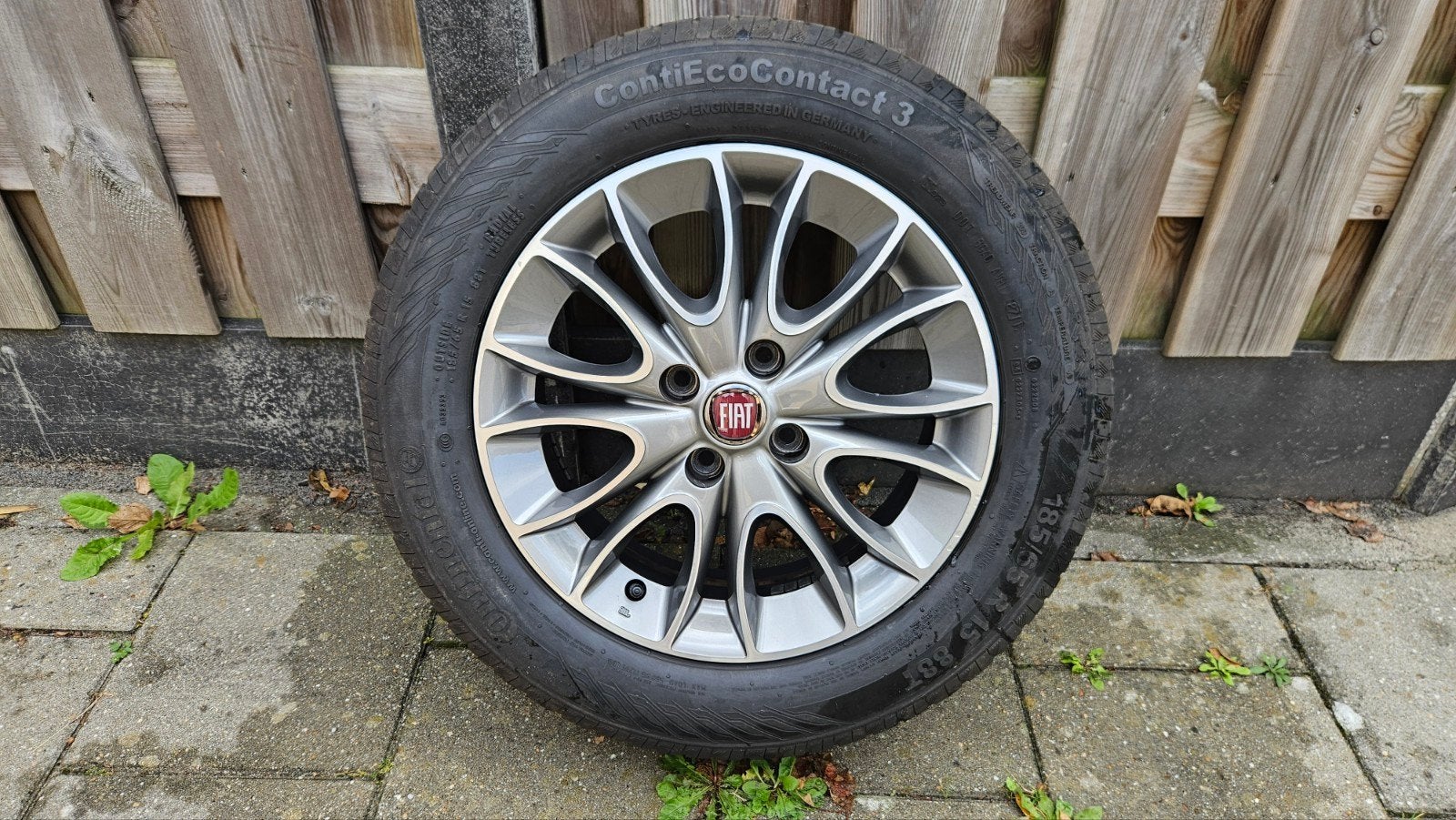 Originele Fiat Punto 15 inch lichtmetalen velgen, Auto-onderdelen, Banden en Velgen, Ophalen, Gebruikt, 15 inch, Banden en Velgen