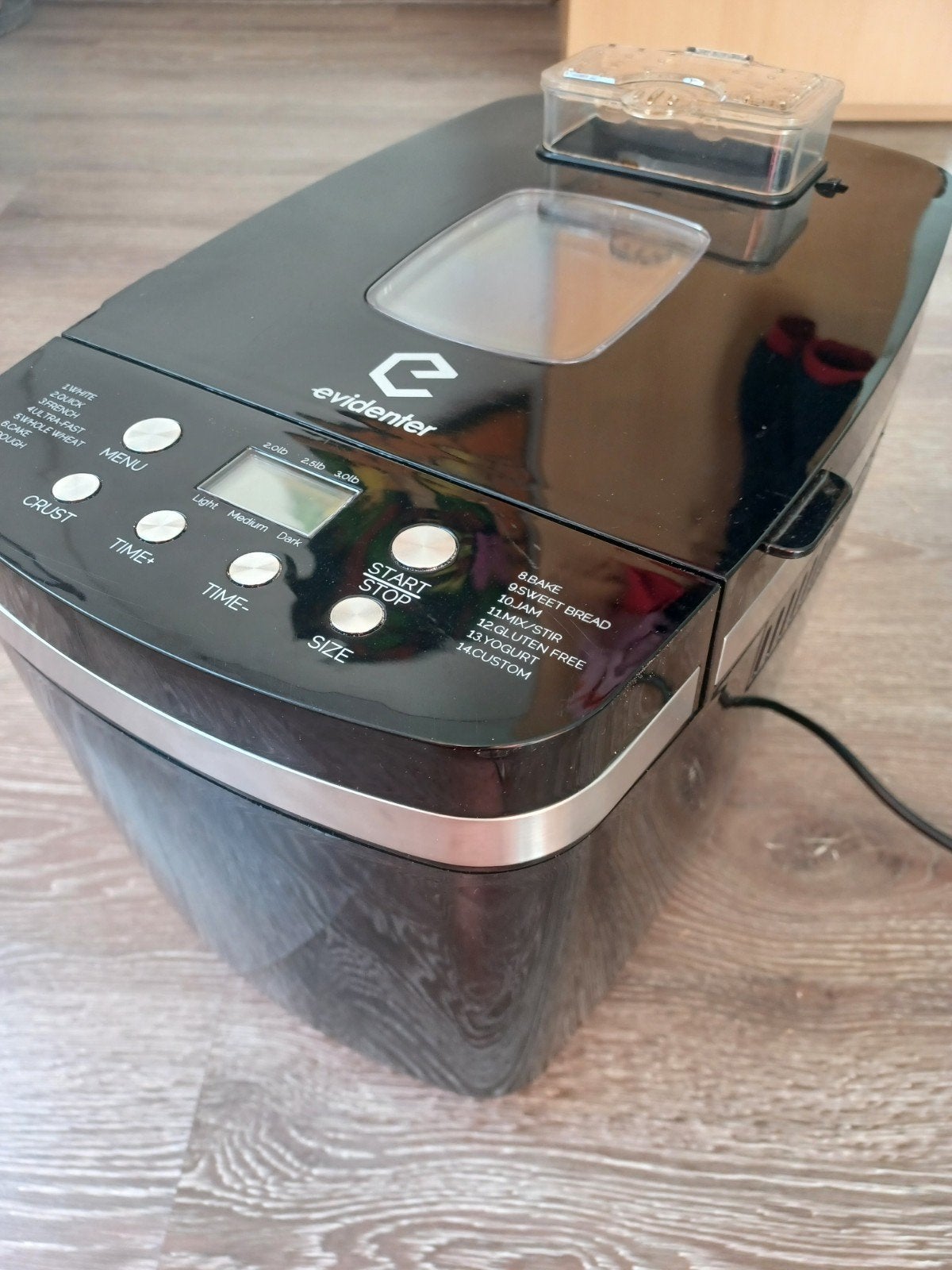 Evidenter Broodbakmachine, Witgoed en Apparatuur, Broodbakmachines, Gebruikt, 800 tot 1200 gram deeg, Kijkvenster, Ophalen