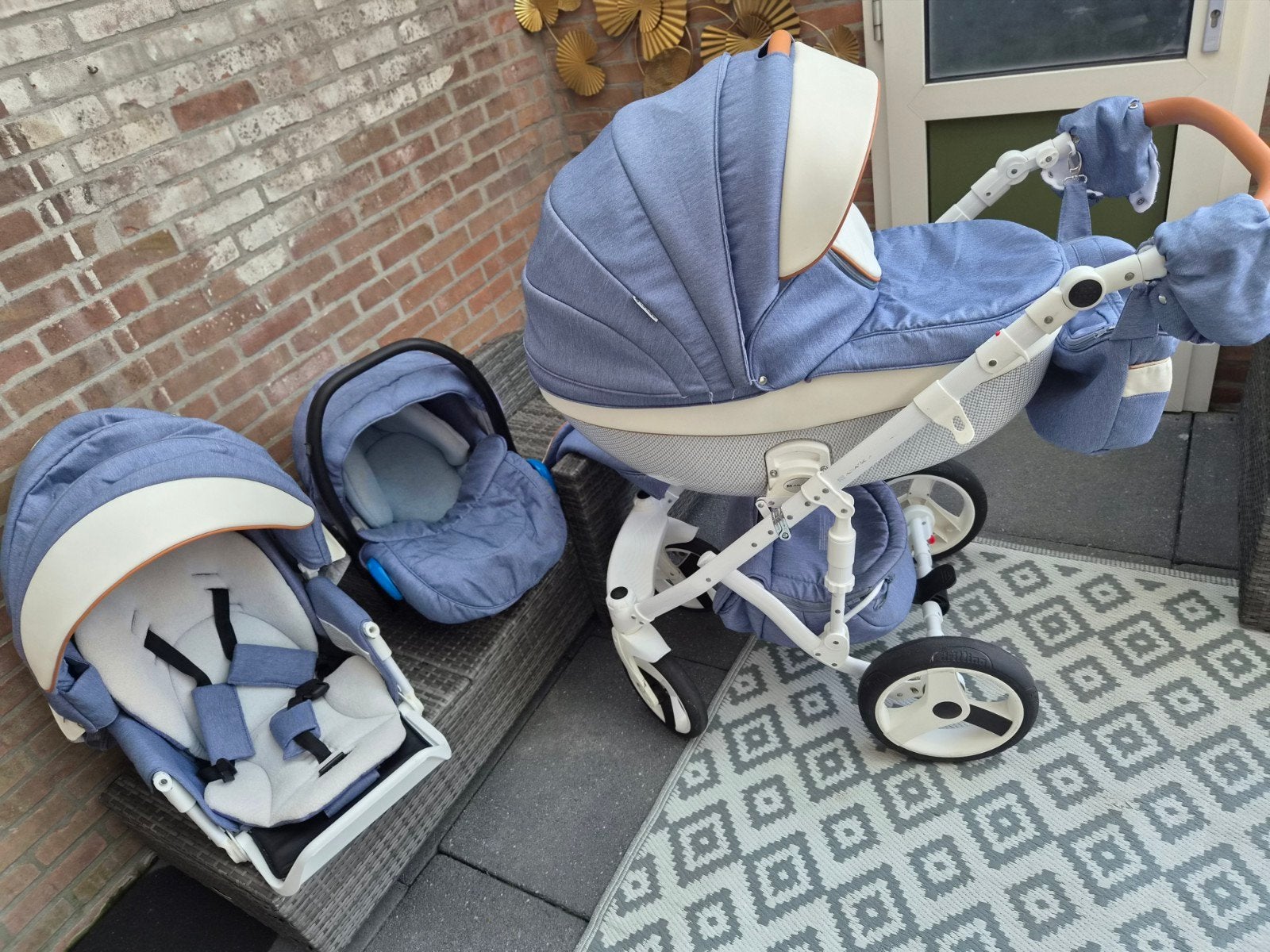 Adamex Luciano buggy 3 in 1, Ophalen of Verzenden, Gebruikt, Overige merken, Met reiswieg
