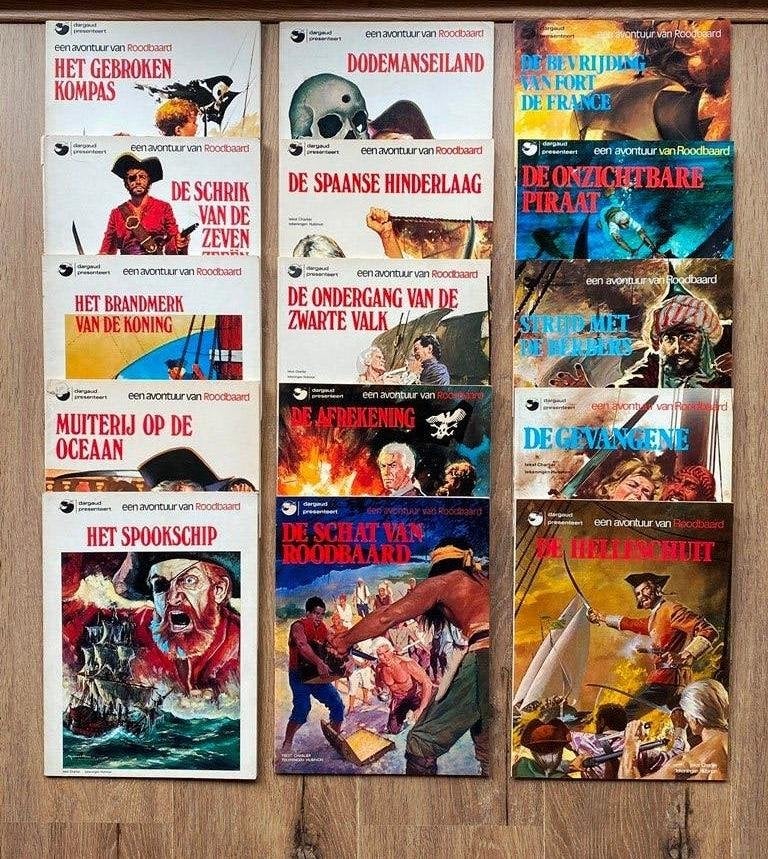 Roodbaard / 24 albums 1e druk uit collectie i.z.g.st !!!, Jean-Michel Charlier, Victor Hubinon, Ophalen of Verzenden, Zo goed als nieuw