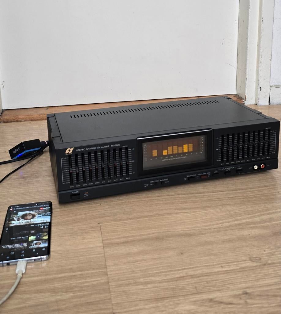 Sansui Equalizer SE-3000 - Vintage Grafische Equalizer, Ophalen of Verzenden