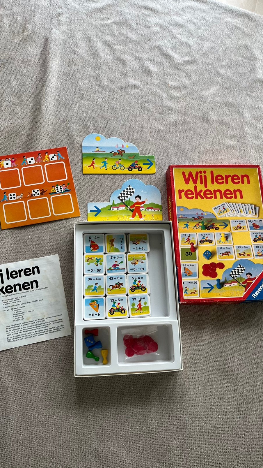 Ravensburger Wij leren rekenen spel vintage 100% compleet, Ophalen of Verzenden, Zo goed als nieuw, Rekenen