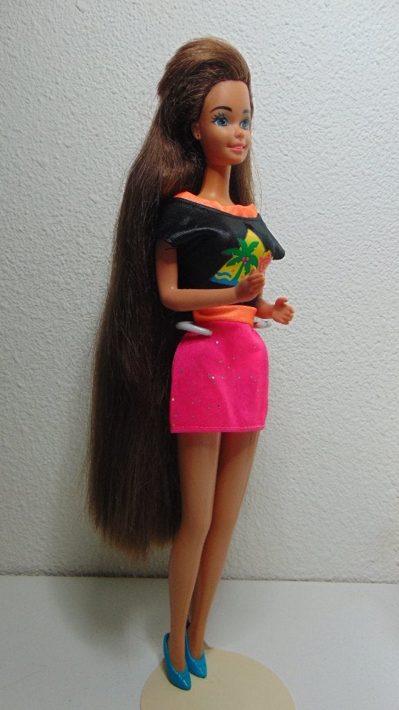 2 mooie Mattel Glitter Hair Barbie poppen uit 1993, Ophalen of Verzenden, Gebruikt, Pop