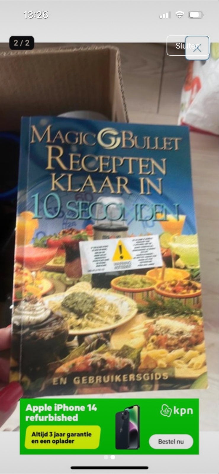 Magic Bullet blender - Slechts 1 keer gebruikt, Verzenden, Zo goed als nieuw