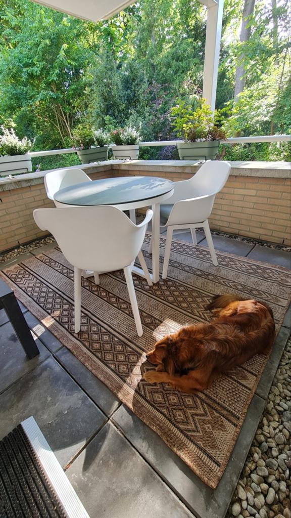 Life Outdoor Living Tuinset met 3 stoelen en tafel, Tuin en Terras, Tuinsets en Loungesets, Zo goed als nieuw, Tuinset, Aluminium