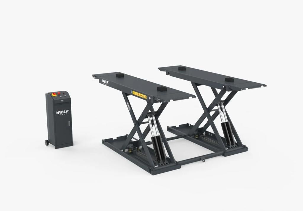 Wolf WKS40L 4000 KG schaarhefbrug 230 volt / Nieuw, Ophalen, Nieuw