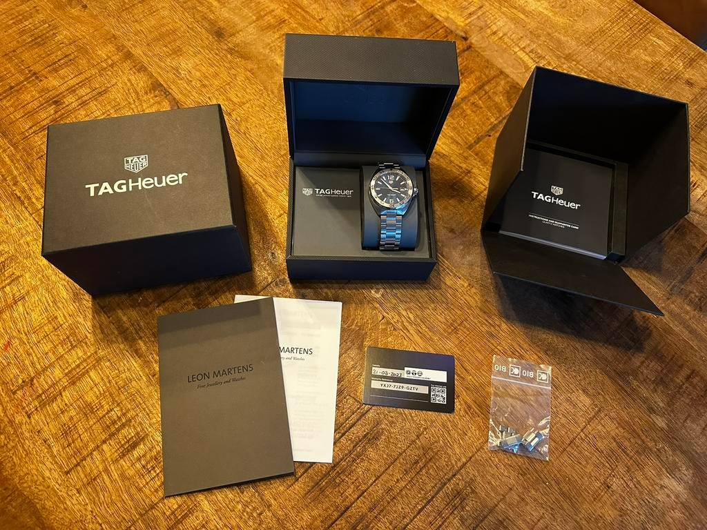 Tag Heuer Formula 1 Blue Dial 41mm Full Set, Staal, Staal, Polshorloge, Ophalen of Verzenden