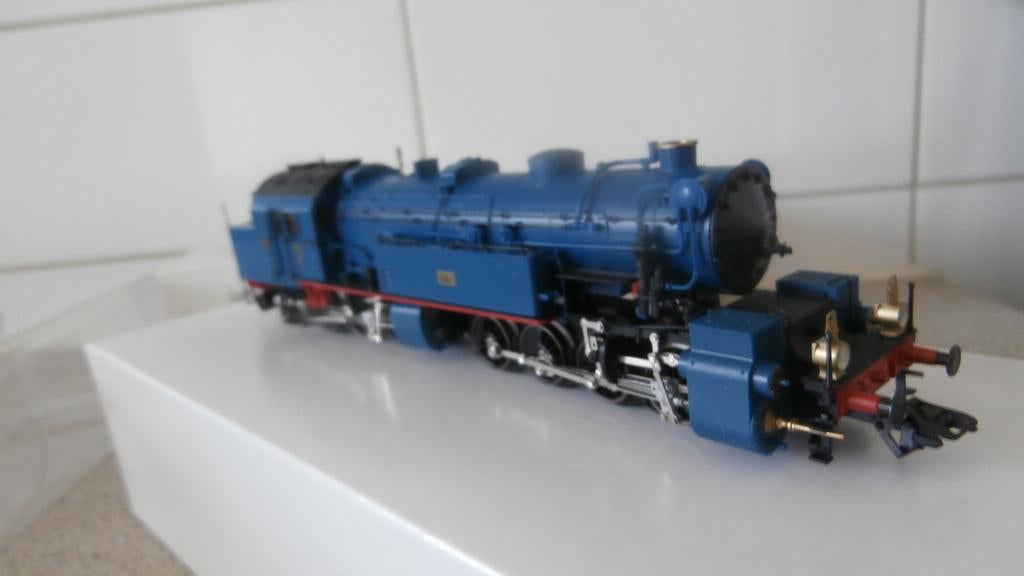 Marklin Mallet lok blauw 3498 digitaal in ovp, Wisselstroom, Locomotief, Ophalen of Verzenden, Zo goed als nieuw