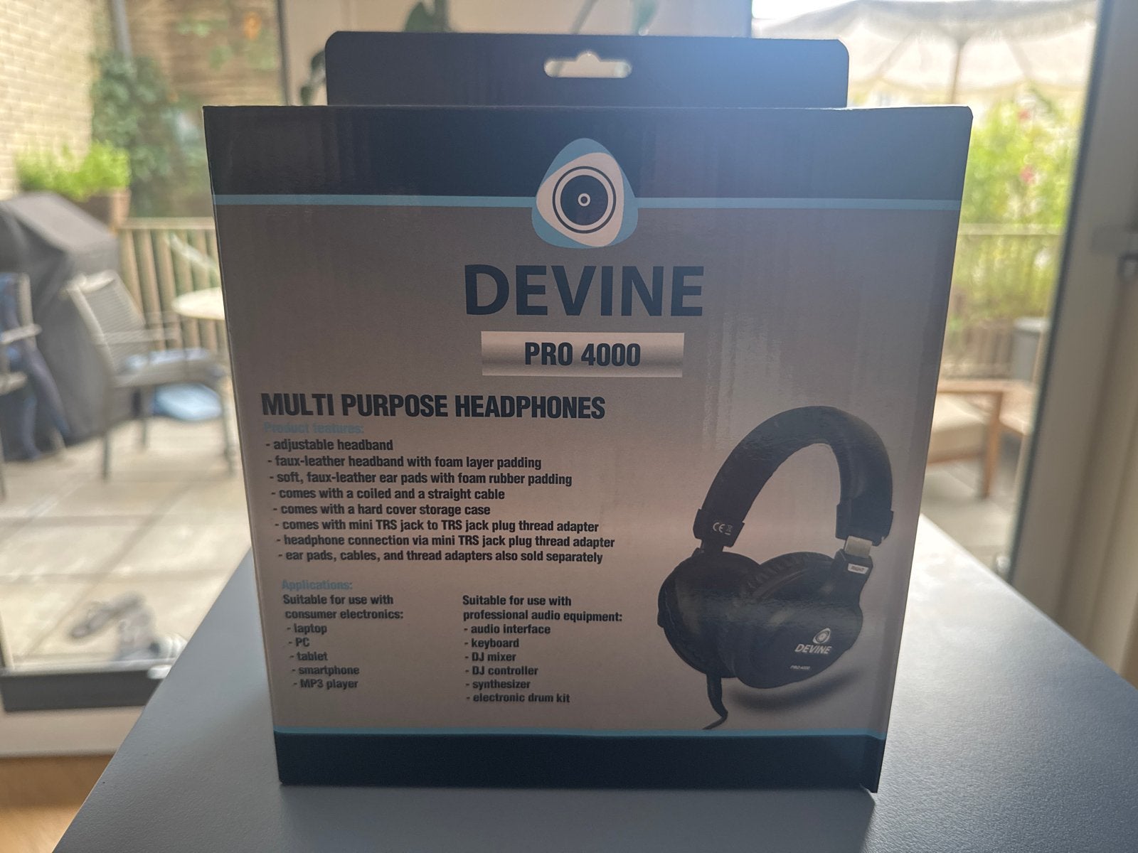Devine PRO 4000 Multi Purpose Hoofdtelefoon - Nieuw in doos, Audio, Tv en Foto, Overige merken, Nieuw, Ophalen of Verzenden, Zwart