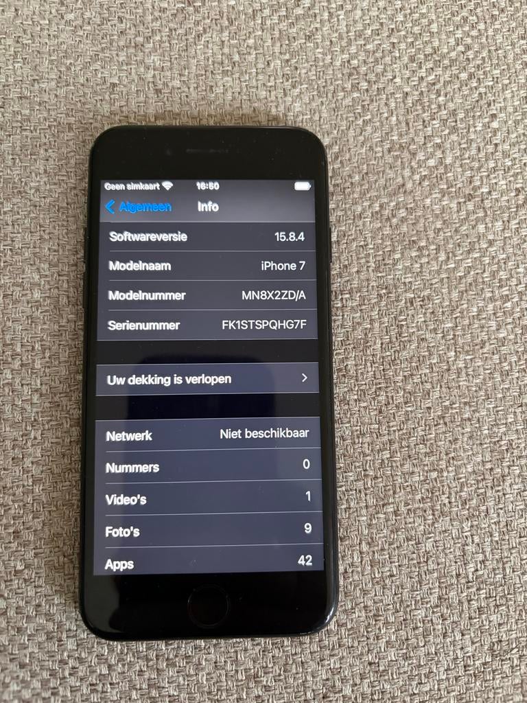 iPhone 7 Zwart - Goede staat, Ophalen, Gebruikt, ., Zwart