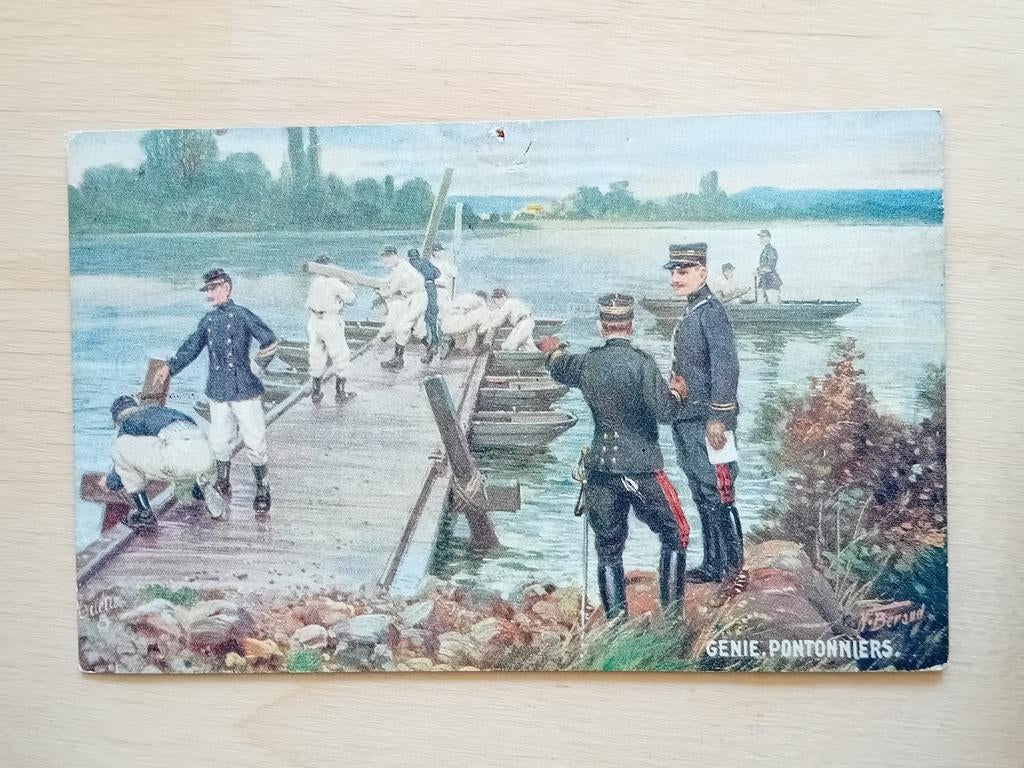 Ansichtkaart Militair Frans, Ophalen of Verzenden, Landmacht, Nederland, Foto of Poster