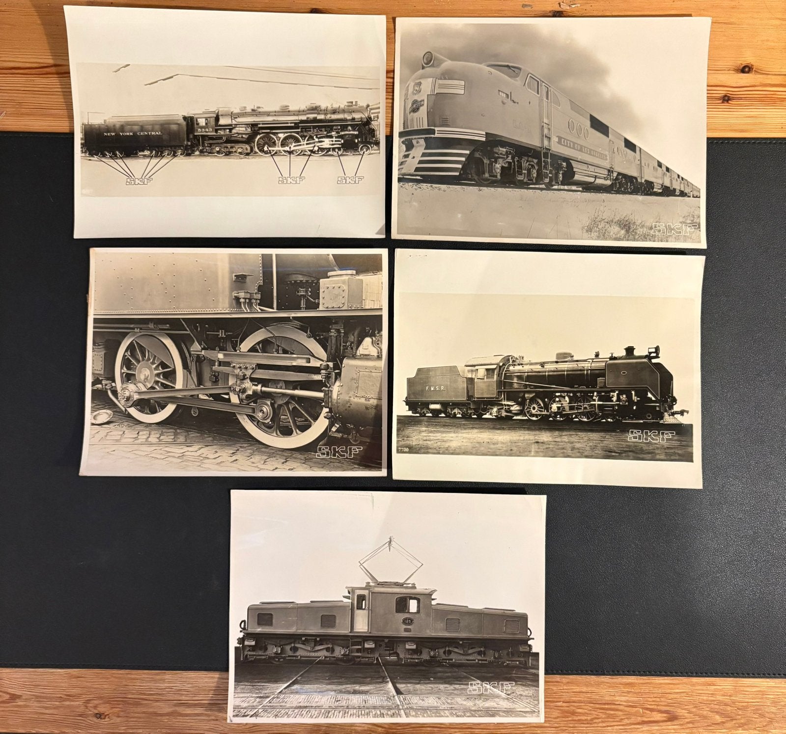 6 oude fabrieksfoto’s SKF rollagers voor aspotten (jaren 30), Verzamelen, Ophalen of Verzenden, Gebruikt, Trein, Overige typen