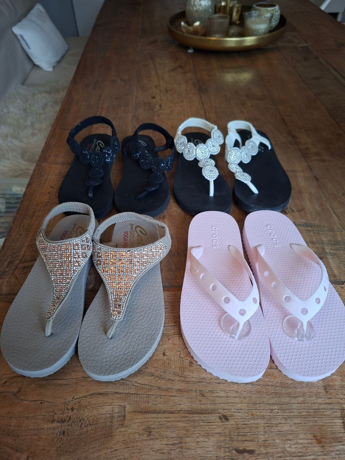 Sandalen en slippers, diverse maten en merken, Kleding | Dames, Crocs, Roze, Gedragen, Sandalen of Muiltjes