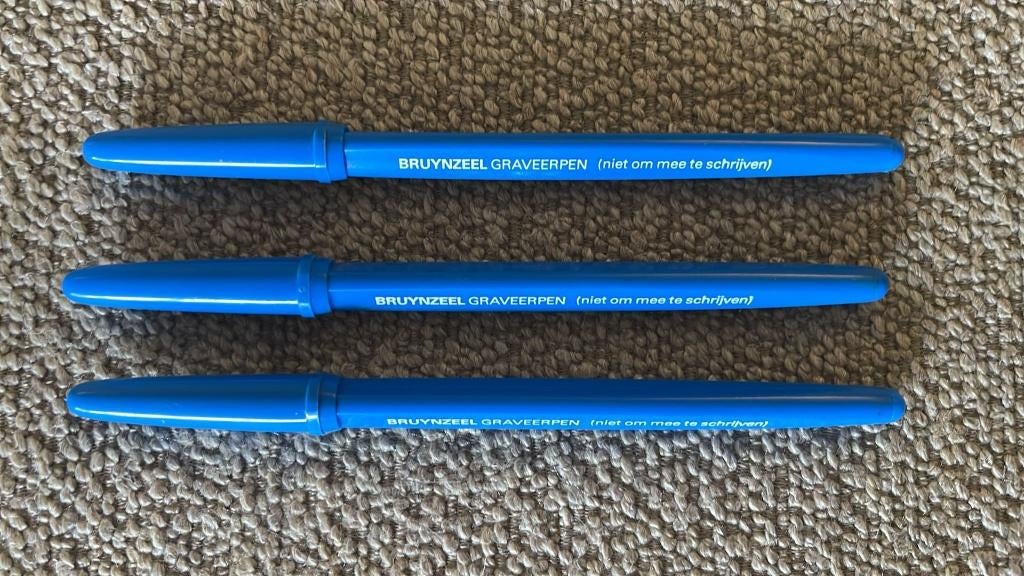 Drie graveerpennen, Hobby en Vrije tijd, Ophalen of Verzenden, Nieuw, Potlood of Stift