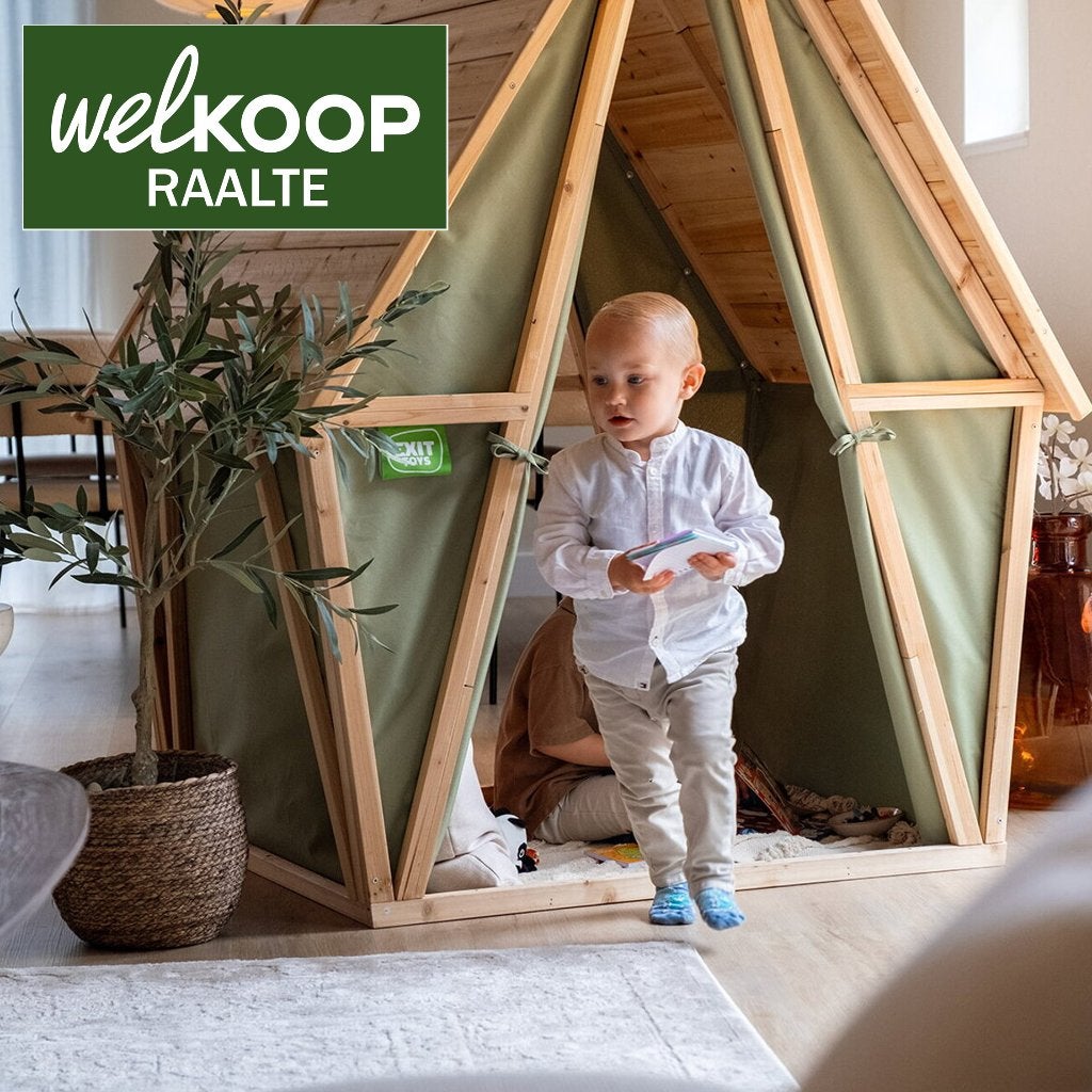 Speeltent en speelhuis in 1 van Exit, NIEUW, Ophalen, Nieuw, Hout