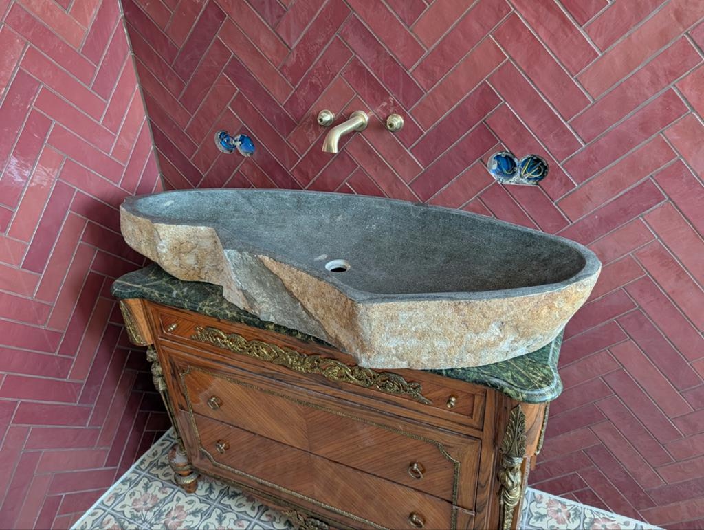 riverstone wasbak, Doe-het-zelf en Verbouw, Ophalen, Nieuw, Steen, Wastafel