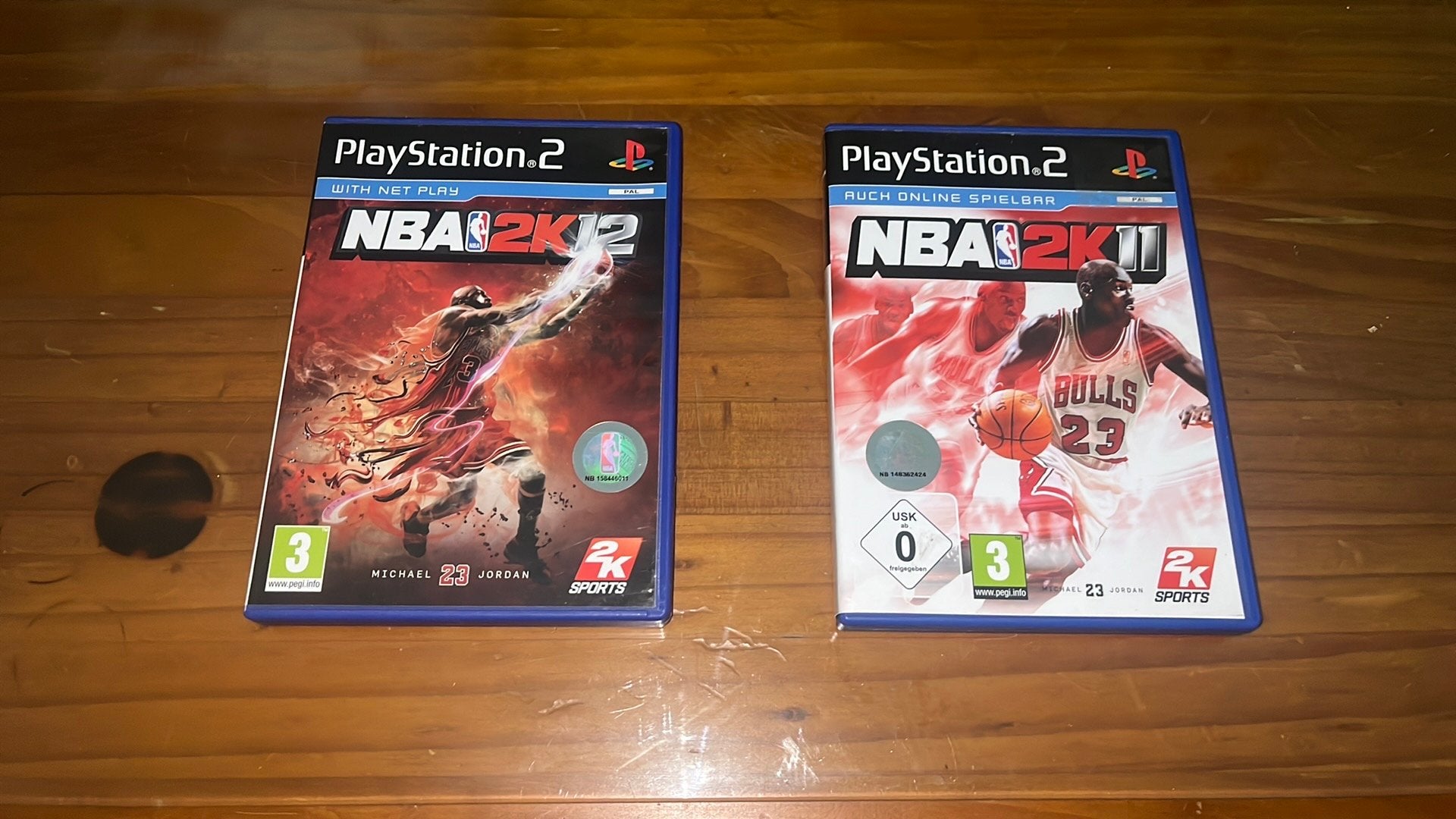 NBA 2K11 en NBA 2K12 zeldzame Playstation 2, Ophalen of Verzenden, Zo goed als nieuw, Sport, 3 spelers of meer