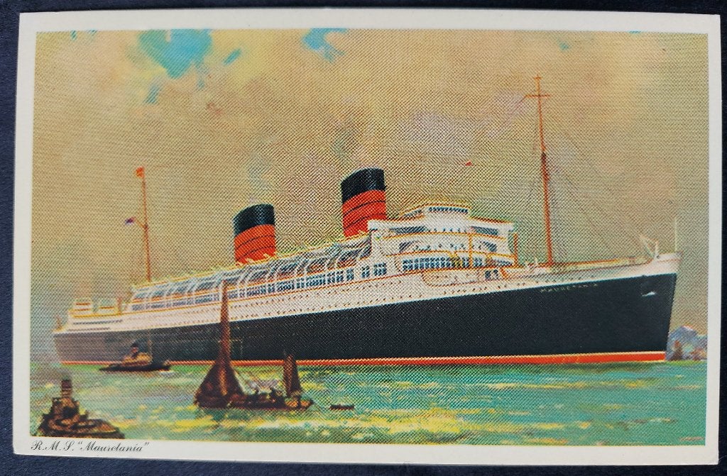 r.m.s Mauretania, Verzamelen, Scheepvaart, Ophalen of Verzenden, Nieuw, Kaart, Foto of Prent