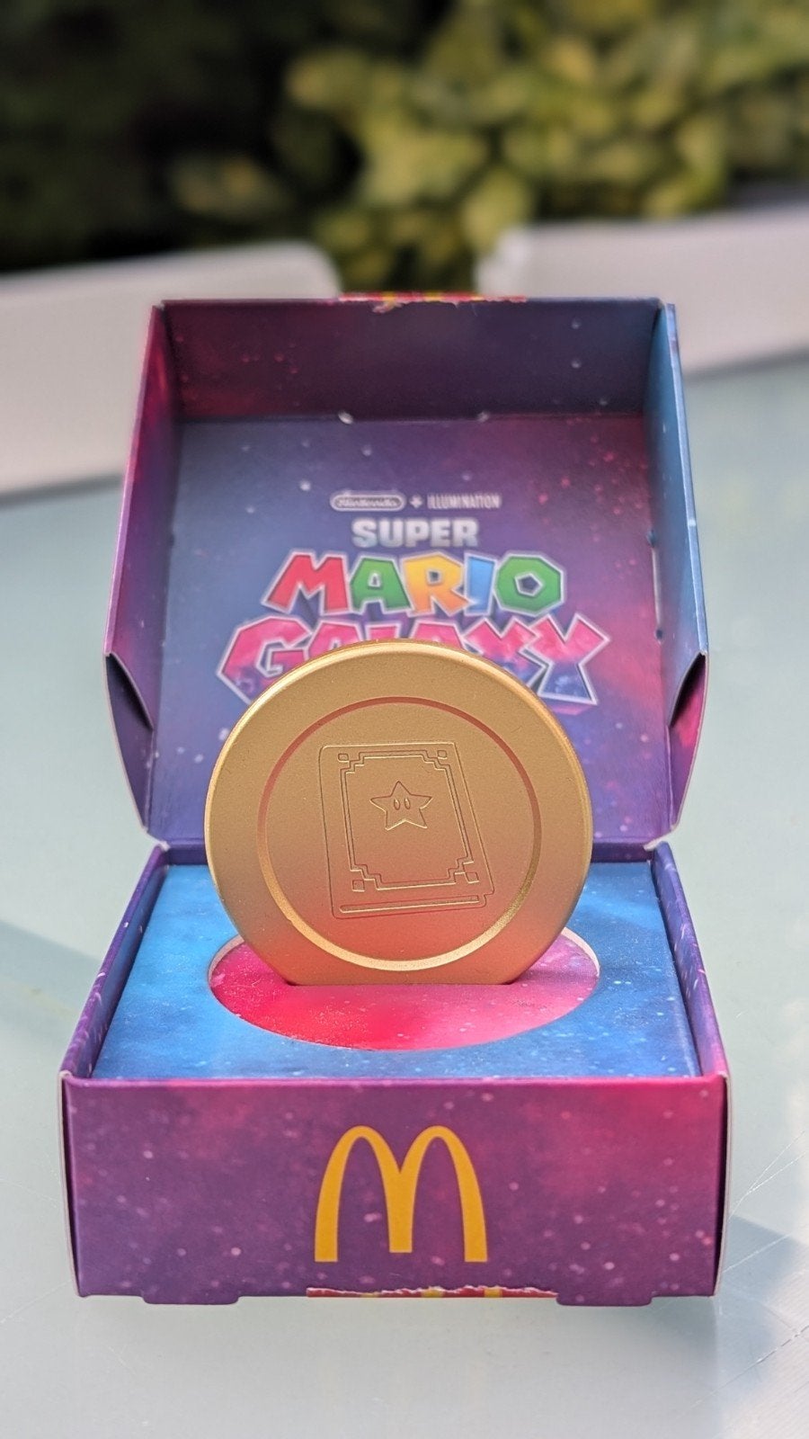 Super Mario Galaxy Film McDonald's gouden munt, Ophalen of Verzenden, Zo goed als nieuw, Jongen of Meisje