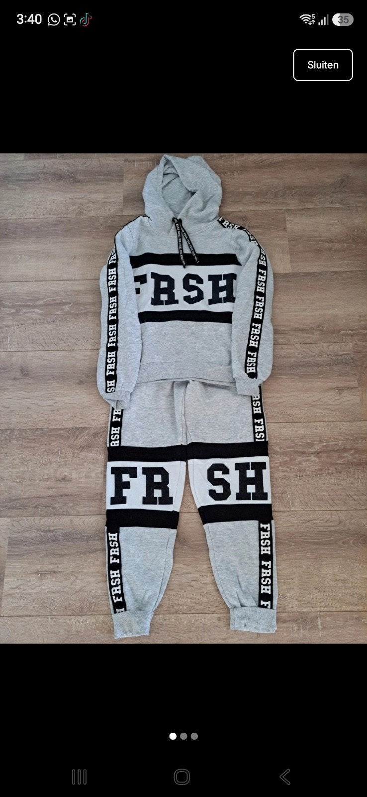 Grijze joggingpak x New Yorker, New Yorker, Ophalen of Verzenden, Zo goed als nieuw, Maat 36 (S)