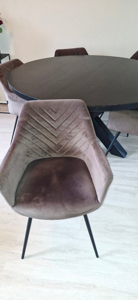 Eetkamer stoelen Riverdale, Huis en Inrichting, Ophalen, Overige kleuren, Zo goed als nieuw, Stof