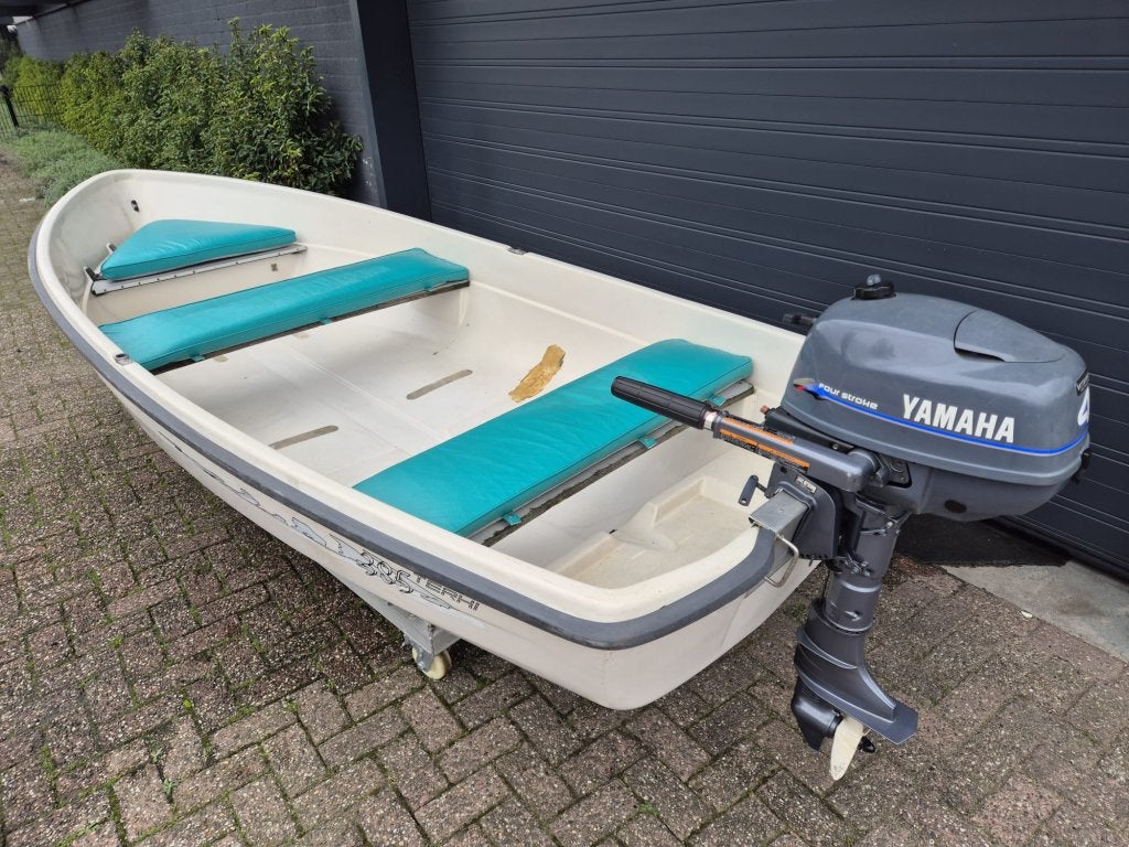 Terhi 385 sloep | Yamaha 4PK | Kussenset, Overige merken, Gebruikt, 4 m, Overige brandstoffen