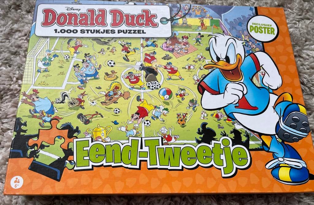 Donald Duck Eend-Tweetje Legpuzzel 1000 stukjes, Hobby en Vrije tijd, Denksport en Puzzels, Gebruikt, Legpuzzel, 500 t/m 1500 stukjes