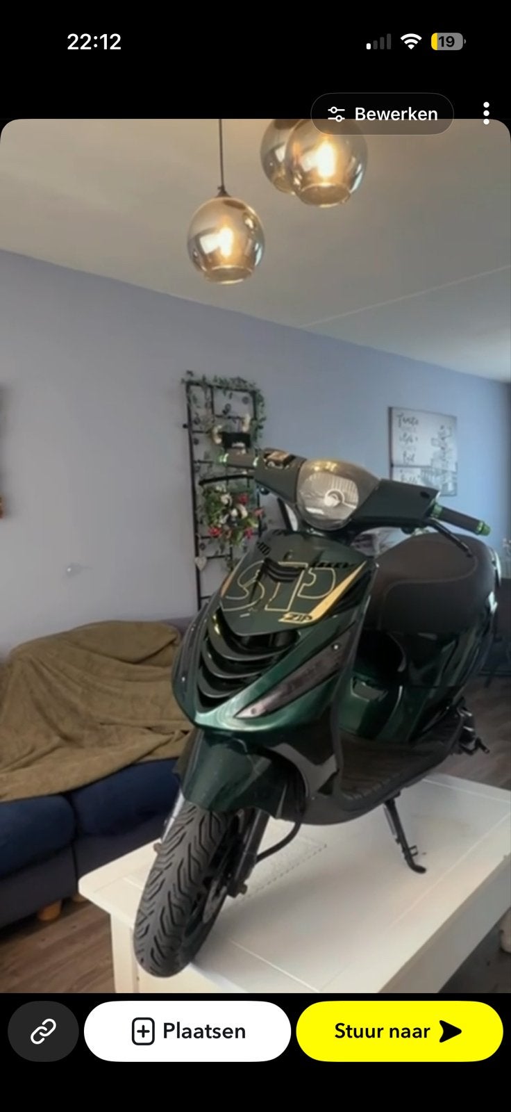 Piaggio Zip Scooter - Donkergroen, Ophalen of Verzenden, Gebruikt, Benzine, Piaggio