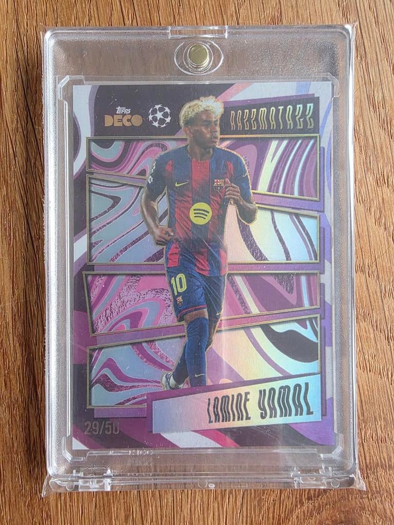 Lamine Yamal Topps Deco Razzmatazz FC Barcelona /50, Ophalen of Verzenden, Buitenlandse clubs, Spelerskaart