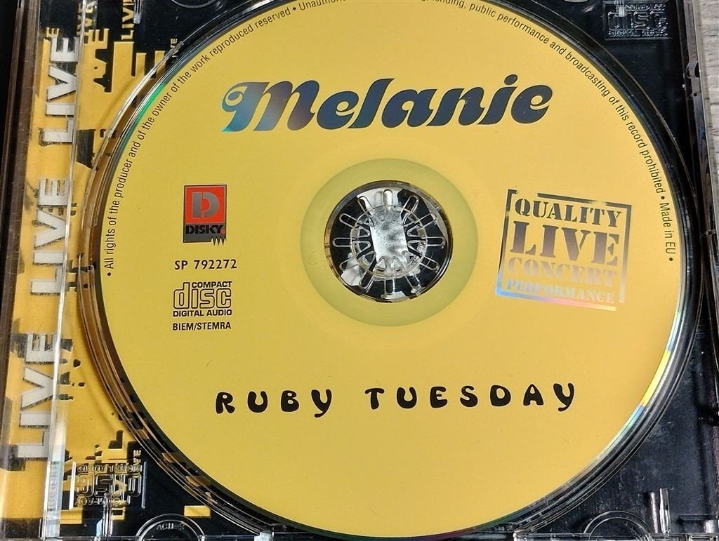 Melanie - Ruby Tuesday [Live], Ophalen of Verzenden, Zo goed als nieuw