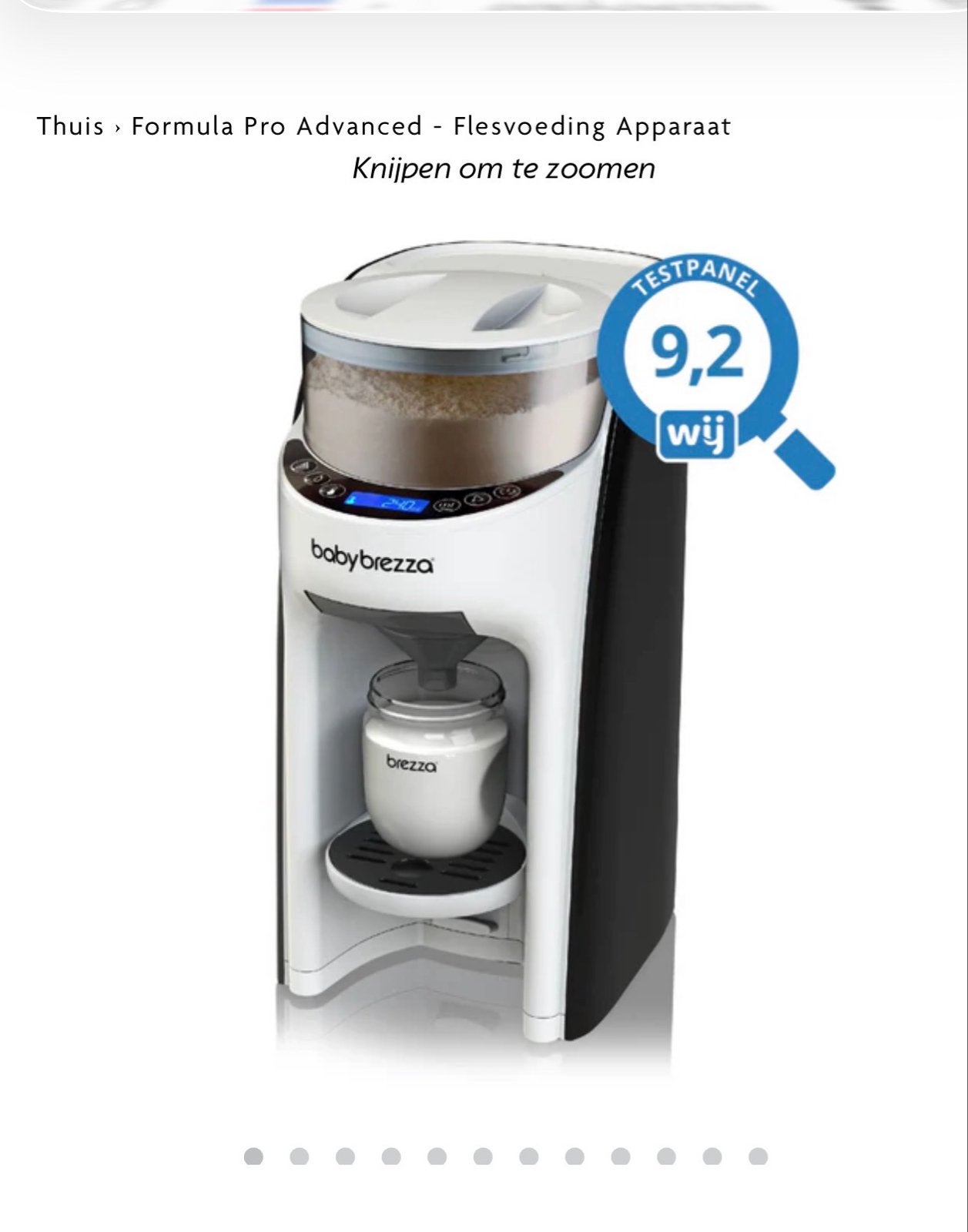 Baby Brezza Formula Pro Advanced Flesvoeding Apparaat, Gebruikt, Flessenmaker, Baby Brezza, Ophalen