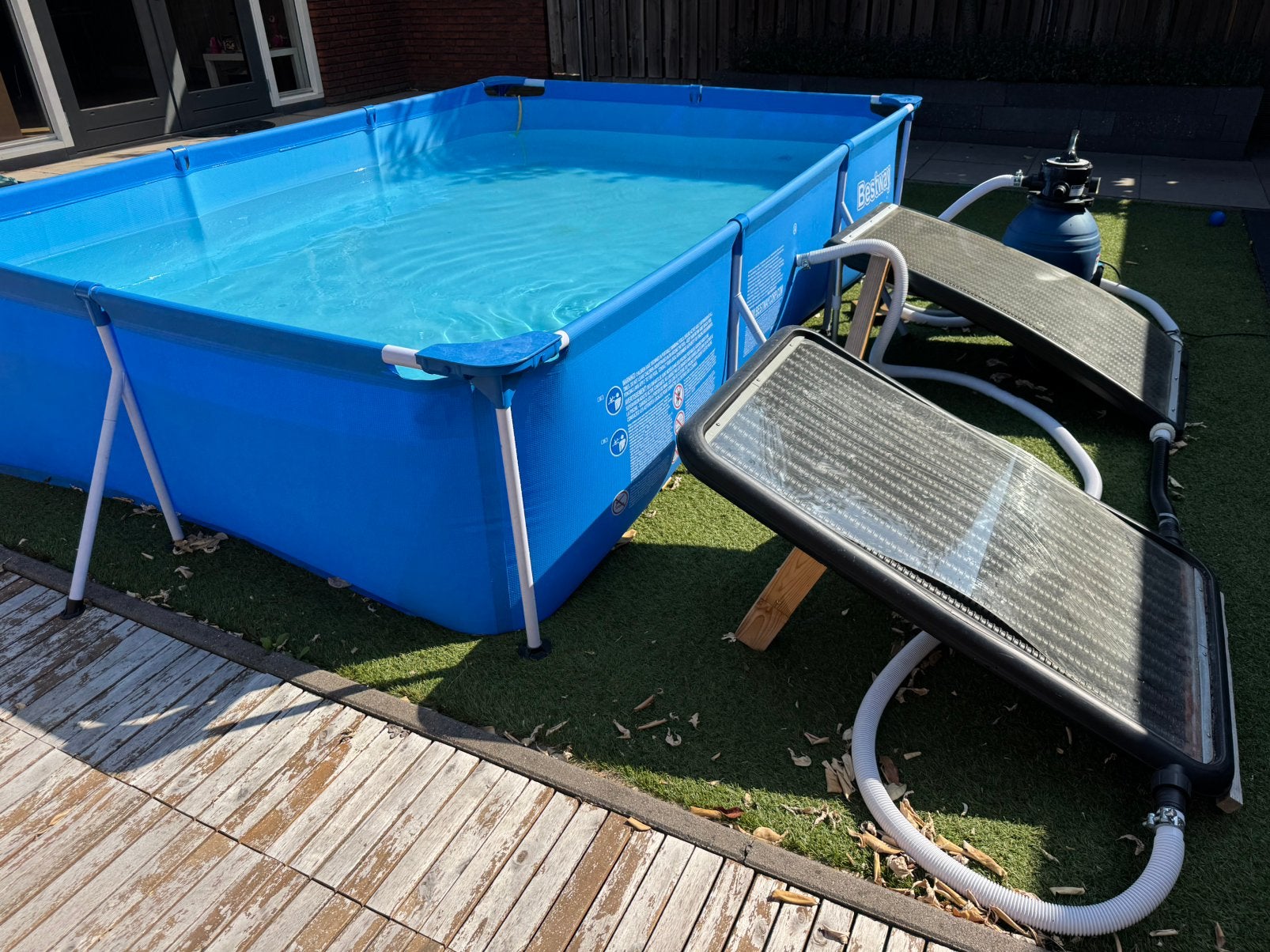 Zwembad (eventueel) met warmtepanelen, Tuin en Terras, Ophalen, Gebruikt, Minder dan 80 cm, Minder dan 200 cm