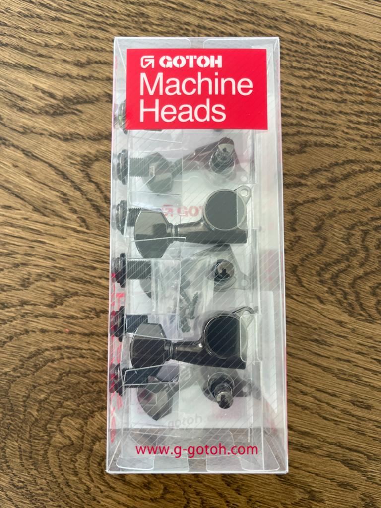 Gotoh Machine Heads - Zwart, Ophalen of Verzenden, Zo goed als nieuw, Solid body, Overige merken