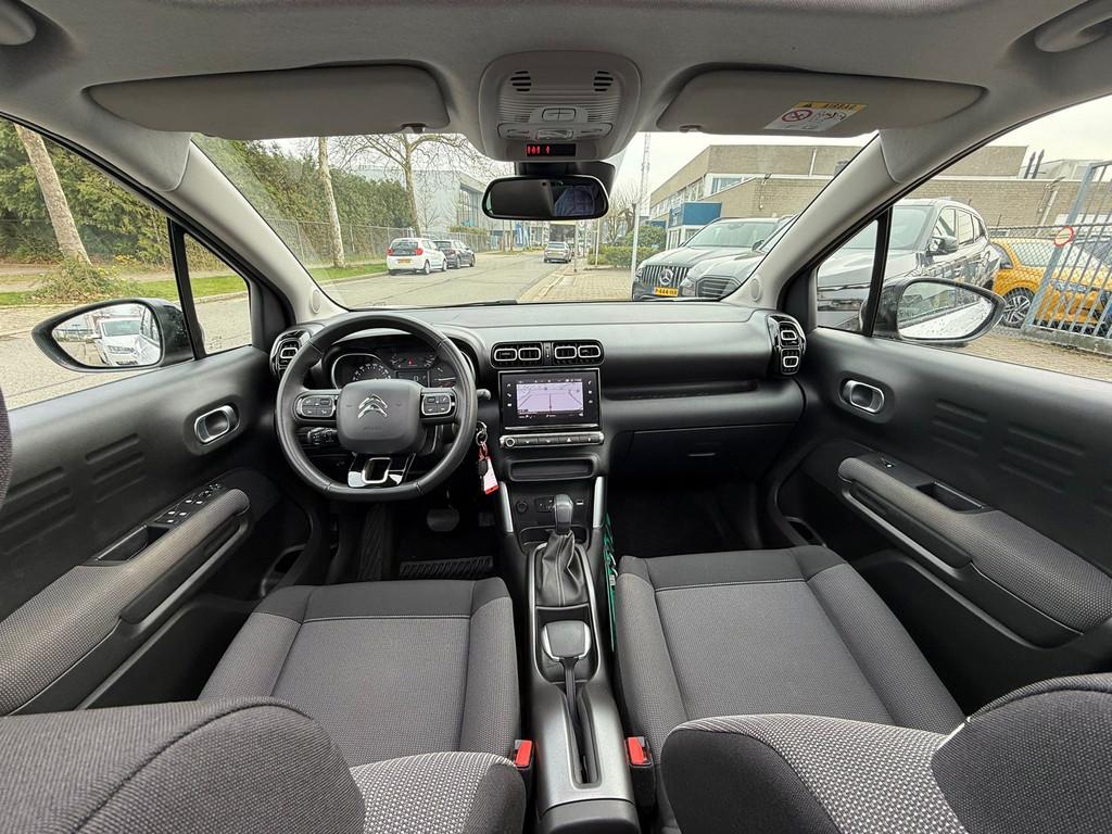 Citroen C3 Aircross 1.2 PureTech S&S Feel Automaat, Panodak,, Gebruikt, 1199 cc, Wit, Origineel Nederlands